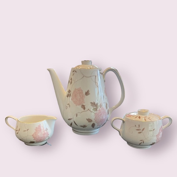 Easterling Other - ❤️🫖MCM 60s Rosenthal teapot, saucer, creamer Selb, Flossberg Germany Beautiful!